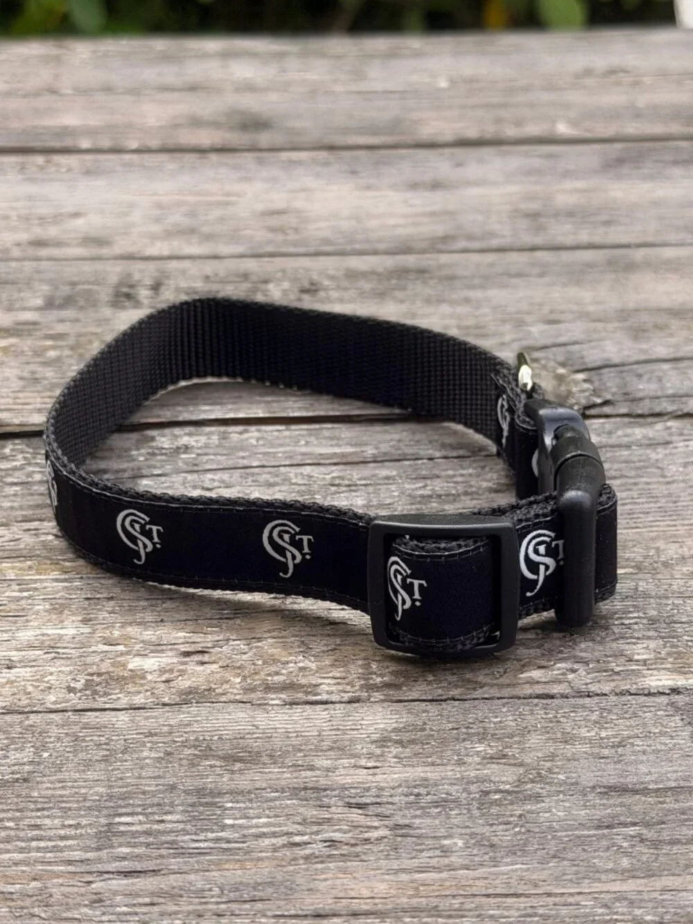 Chateau St. Jean Winery Wine Nylon Dog Collar Black wine Lover Gift